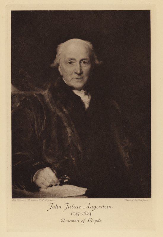 John Julius Angerstein, voorzitter van Lloyd