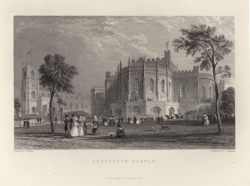 Kasteel van Lancaster door Thomas Allom