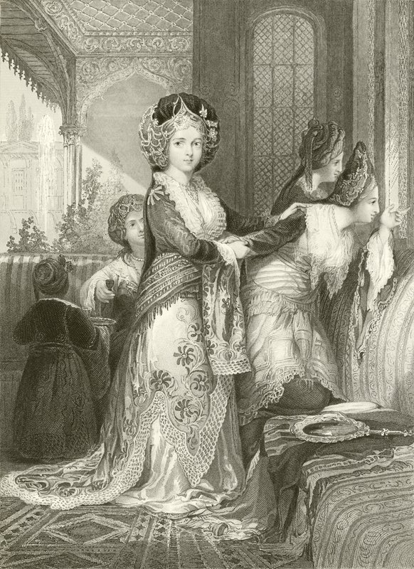 De favoriete Odalique door Thomas Allom