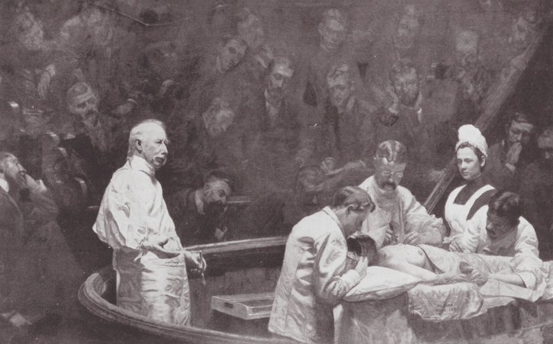Philadelphia: Dr. D Hayes Agnew, aan het einde van een kliniek door Thomas Cowperthwait (after) Eakins