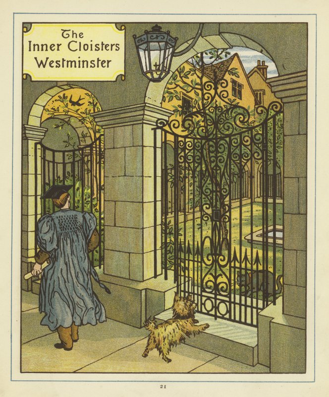 De Binnenste Kloosters van Westminster door Thomas Crane