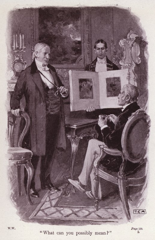 Illustratie voor De Vrouw in het Wit door Wilkie Collins (litho) door Thomas Eyre Macklin
