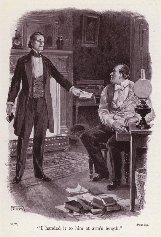 Illustratie voor The Woman In White door Wilkie Collins door Thomas Eyre Macklin