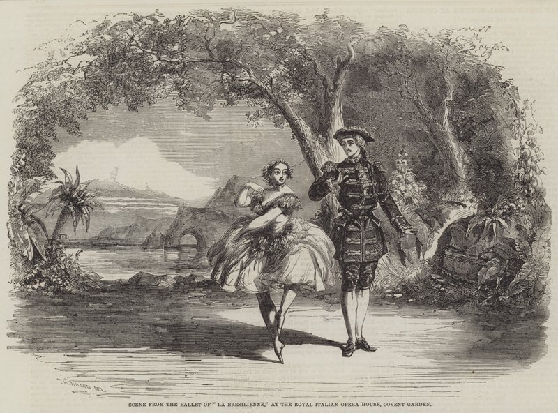 Scène uit het ballet van La Bresilienne, in het Royal Italian Opera House, Covent Garden door Thomas Harrington Wilson