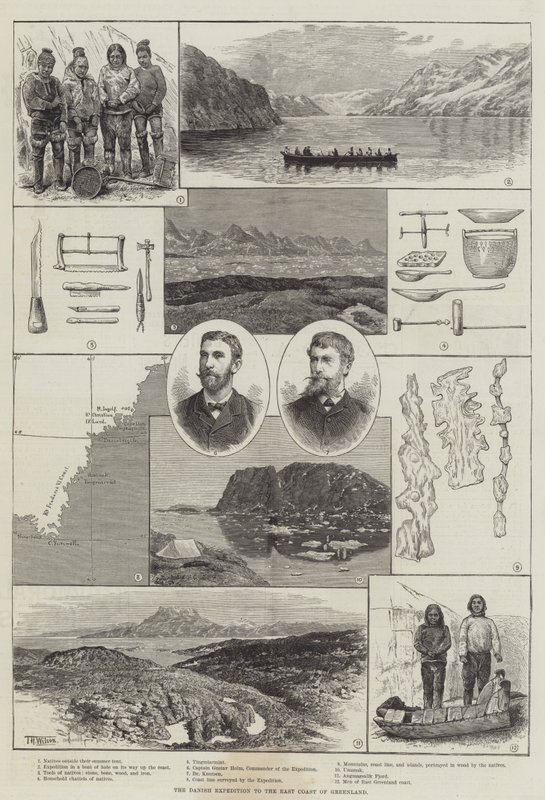 Deense Expeditie naar de Oostkust van Groenland door Thomas Harrington Wilson
