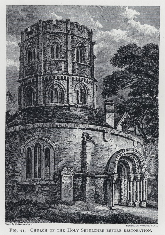 Kerk van het Heilig Graf (voor restauratie) door Thomas Hearne