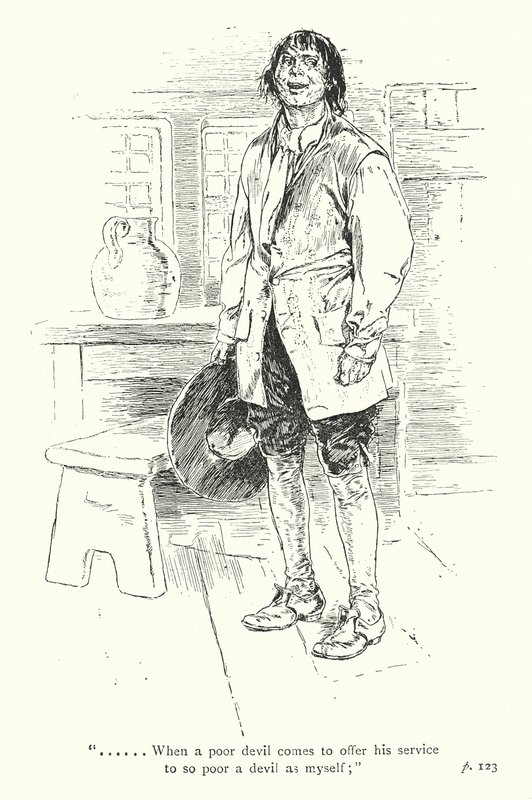Illustratie voor Een sentimentele reis door Laurence Sterne (litho) door Thomas Heath Robinson