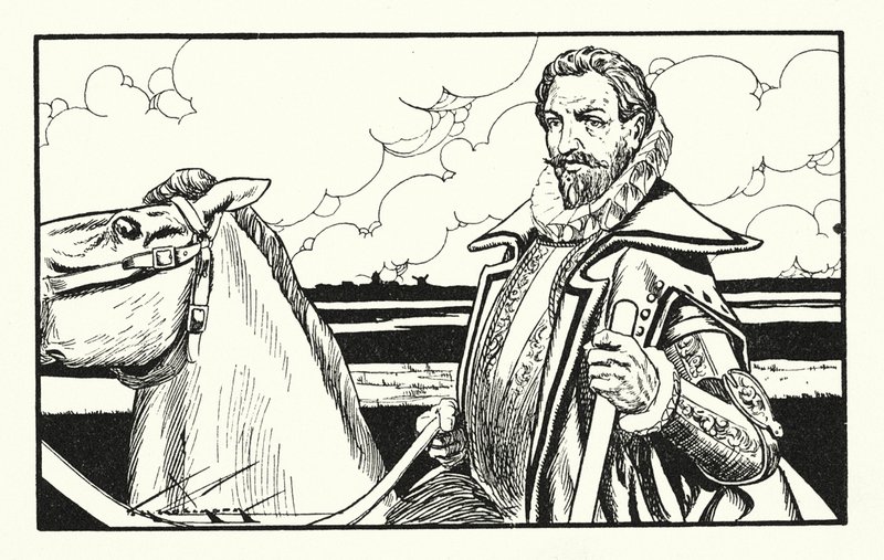 Willem de Zwijger, Held van Holland (litho) door Thomas Heath Robinson