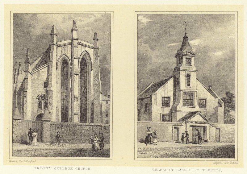 Trinity College Kerk; Kapel van Gemak, St Cuthberts door Thomas Hosmer (after) Shepherd