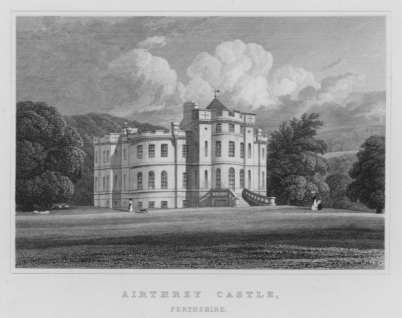 Airthrey Castle, Perthshire door Thomas Hosmer Shepherd