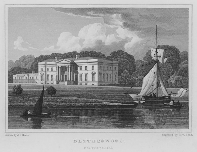 Blytheswood, Renfrewshire door Thomas Hosmer Shepherd