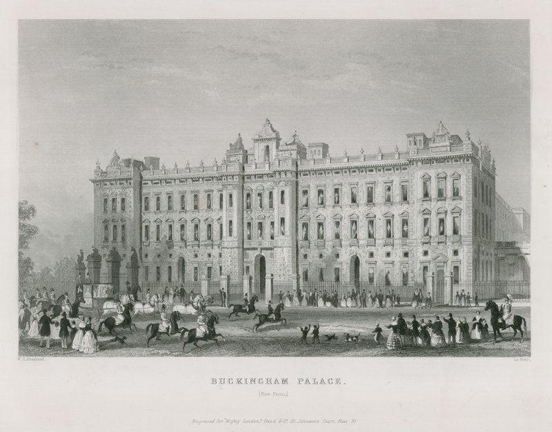 Buckingham Palace door Thomas Hosmer Shepherd