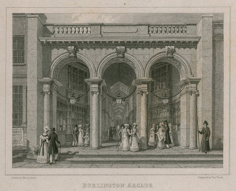 Burlington Arcade, Londen door Thomas Hosmer Shepherd