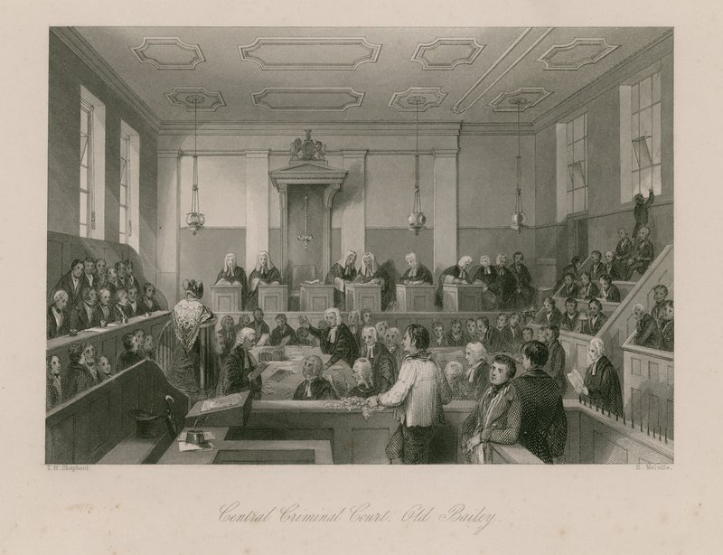 Centraal Strafhof, Old Bailey door Thomas Hosmer Shepherd
