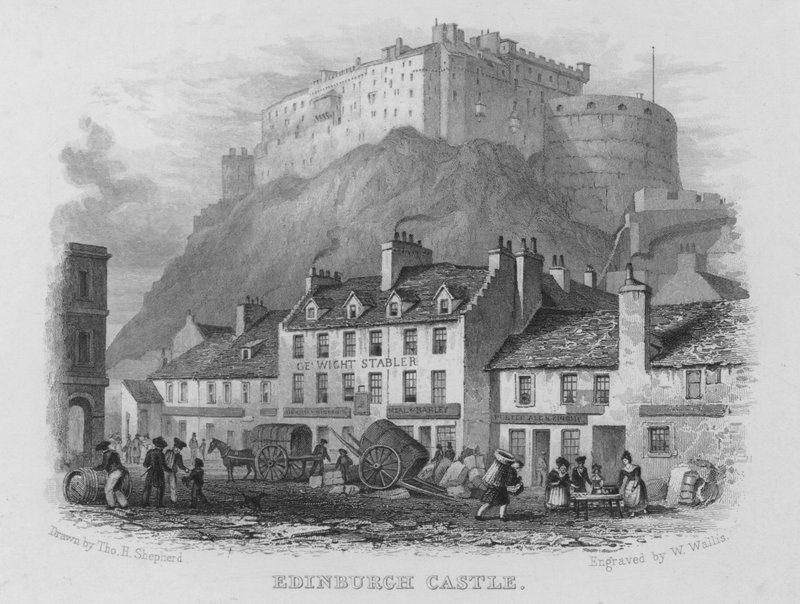 Edinburgh Castle door Thomas Hosmer Shepherd