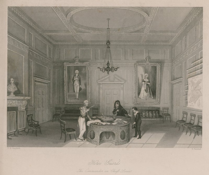 Horse Guards: De Levee van de Opperbevelhebber door Thomas Hosmer Shepherd