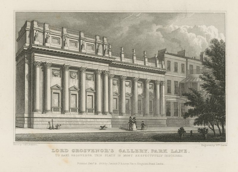 Lord Grosvenors Galerij op Park Lane door Thomas Hosmer Shepherd
