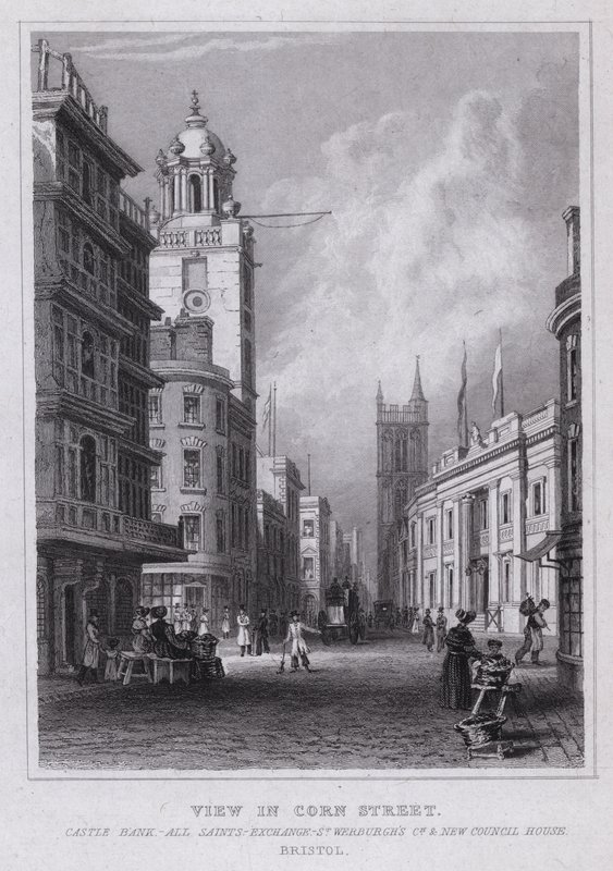 Uitzicht in Corn Street, Castle Bank, All Saints, Exchange, St Werburgh