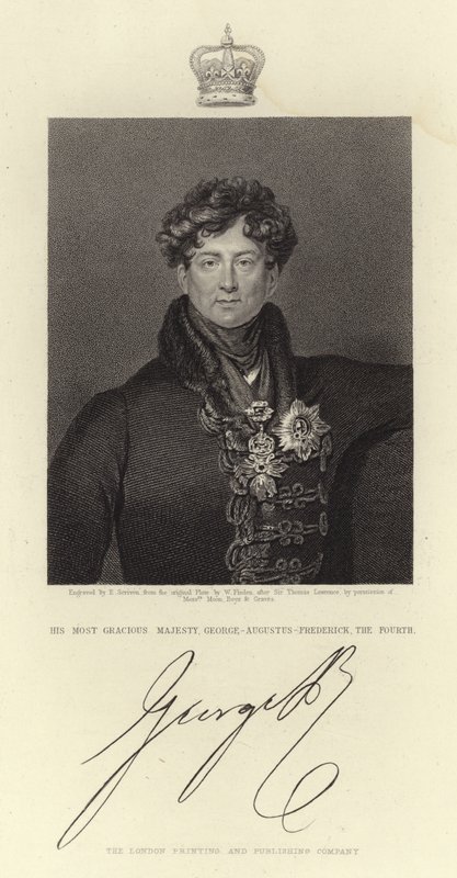 Portret van koning George IV door Thomas Lawrence