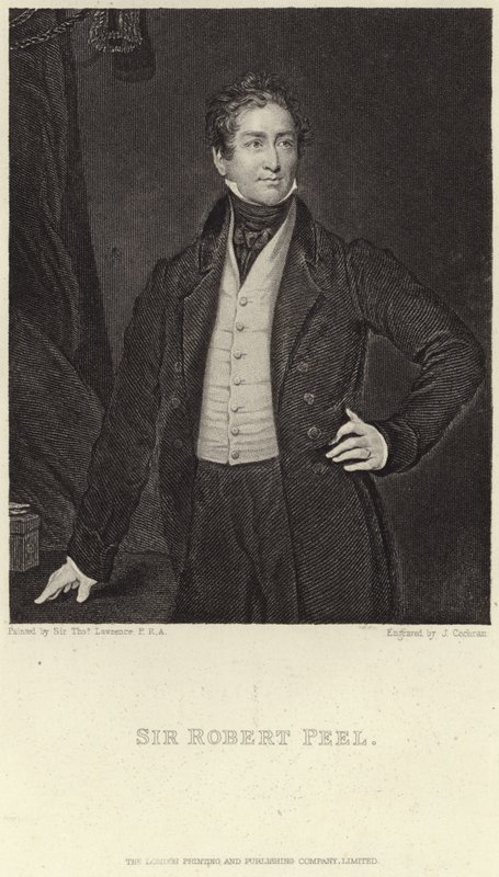 Portret van Sir Robert Peel door Thomas Lawrence
