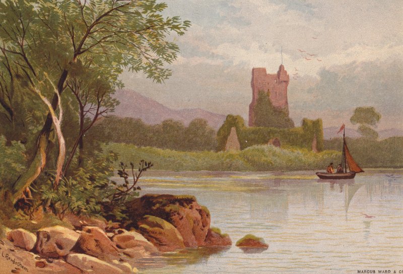 Killarney Meren, Ross Castle door Thomas Leeson the Elder Rowbotham