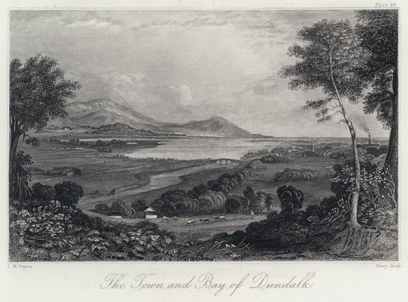 De Stad en Baai van Dundalk door Thomas Mann (after) Baynes