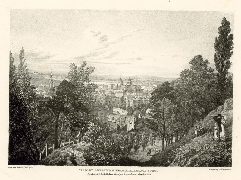 Uitzicht op Greenwich vanaf Blackheath Point, Londen door Thomas Mann Baynes