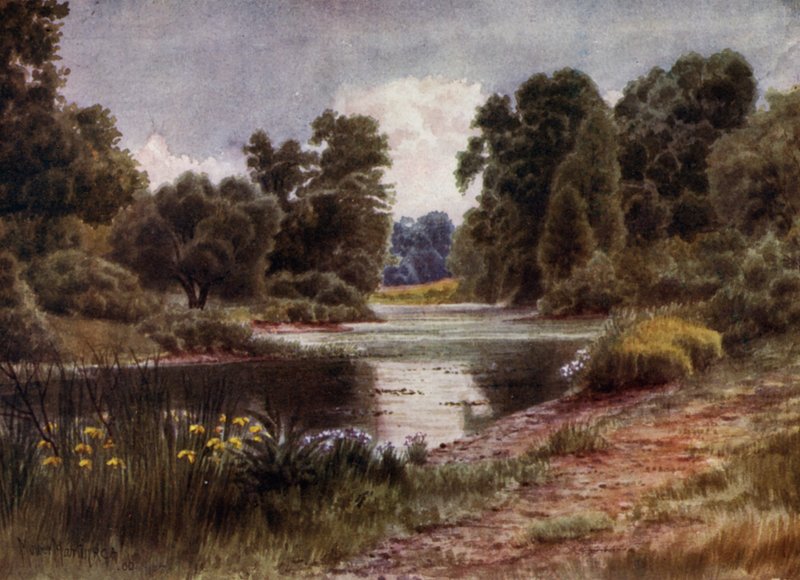 Kew Gardens: Het Meer, Kijkend naar het Zuiden door Thomas Mower Martin