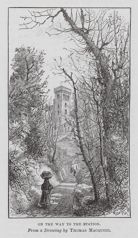 Op weg naar het station door Thomas Robert Macquoid