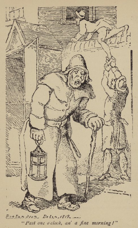 Na één uur, een fijne ochtend! door Thomas Rowlandson