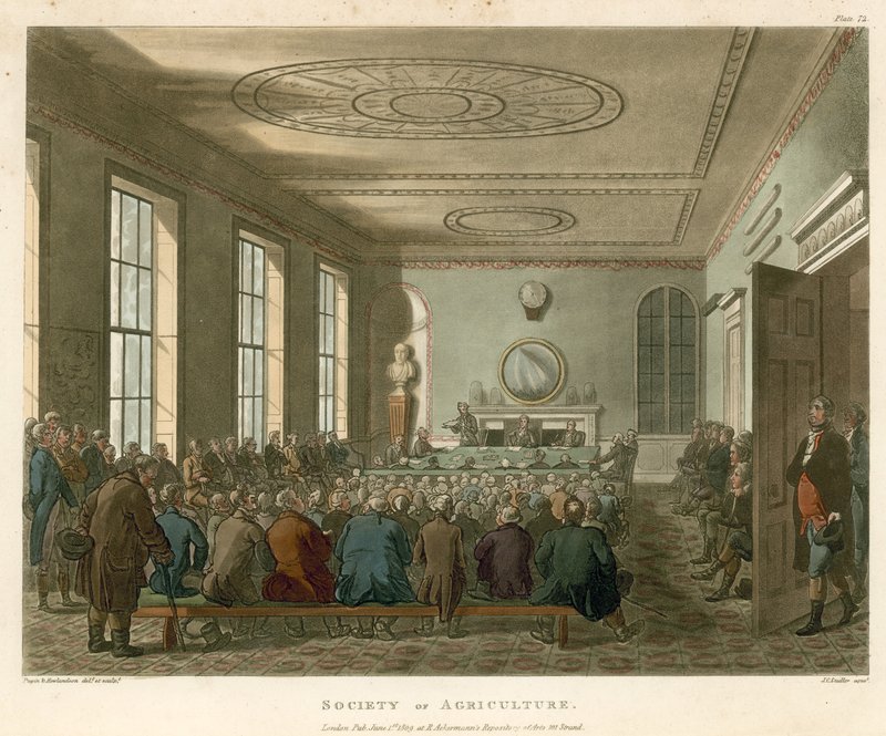 Maatschappij voor Landbouw door Thomas Rowlandson