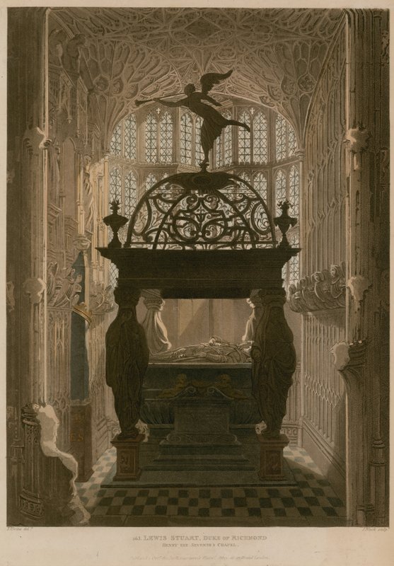 Gedenkteken voor Lewis Stuart, Henry de Zevende Kapel, Westminster Abbey, Londen door Thomas Uwins