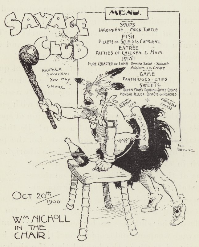 Savage Club door Tom Browne