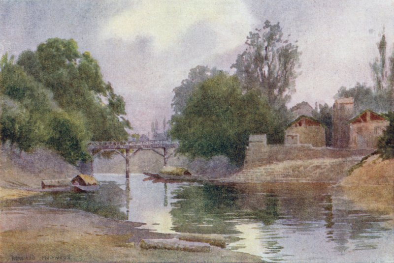 Brug van Burbur Shah, Chenar Bagh, Srinagar door Unbekannt Unbekannt
