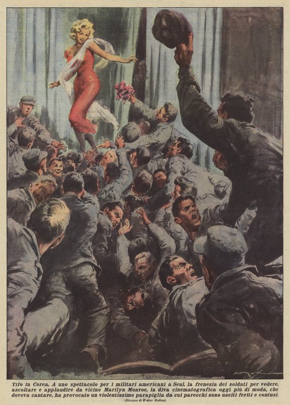 Juichen in Korea (kleurenlitho) door Unknown artist