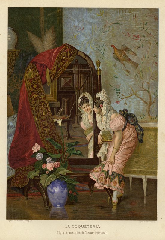 Coquetterie door Vincente Gonzalez Palmaroli