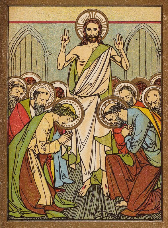 Jezus verschijnt aan de Apostelen in Jeruzalem door W.S. Stacey