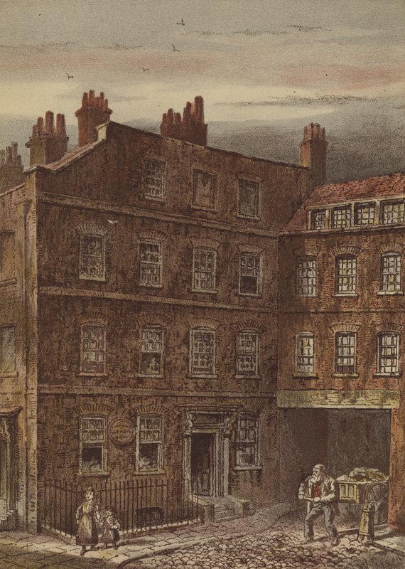 Het huis van Dr. Johnson, Gough Square, Fleet Street door Waldo Sargeant