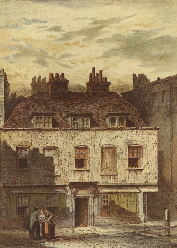 Oude huizen, Dyott Street, Bloomsbury door Waldo Sargeant