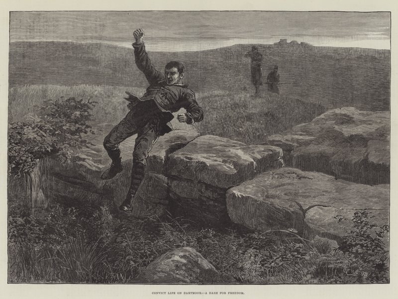 Gevangenisleven op Dartmoor, een poging tot ontsnapping door Walter Bothams