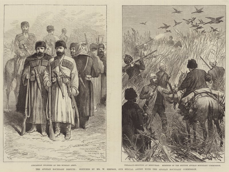 Het Afghaanse Grensgeschil door Walter Paget