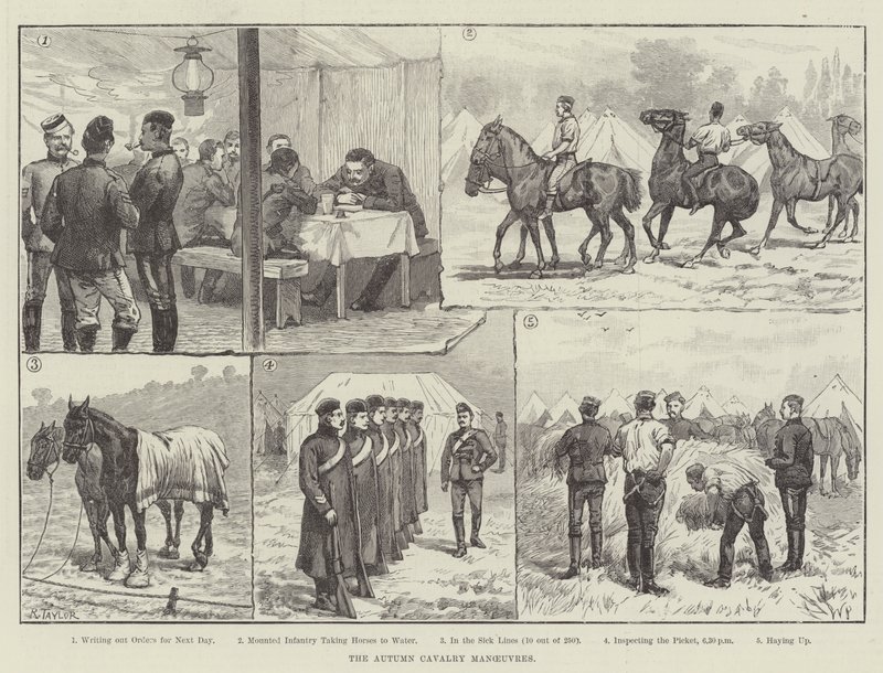 De Herfst Cavalerie Manoeuvres door Walter Paget
