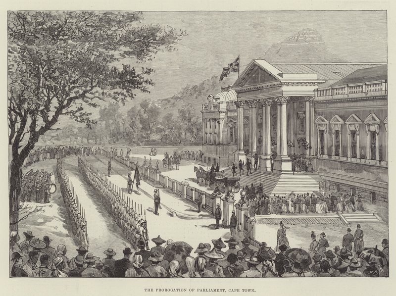 De prorogatie van het parlement, Kaapstad door Walter Paget