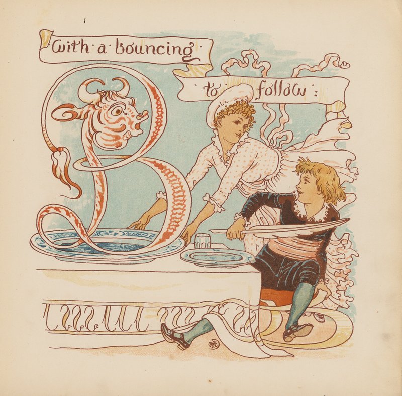 Illustratie voor Pothooks and Perseverance door Walter Crane door Walter (after) Crane