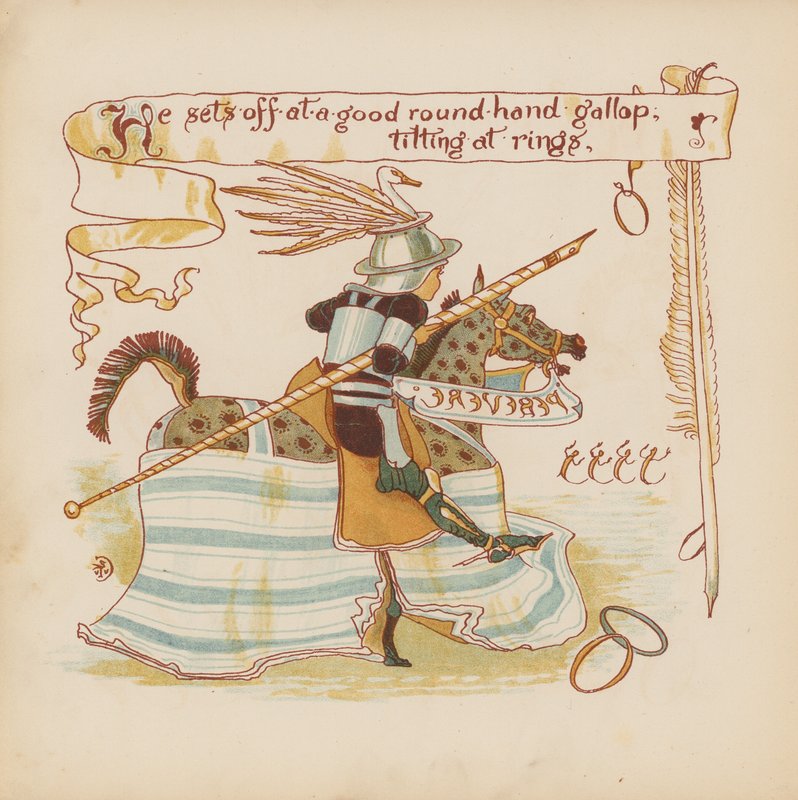 Illustratie voor Pothooks and Perseverance door Walter Crane door Walter (after) Crane