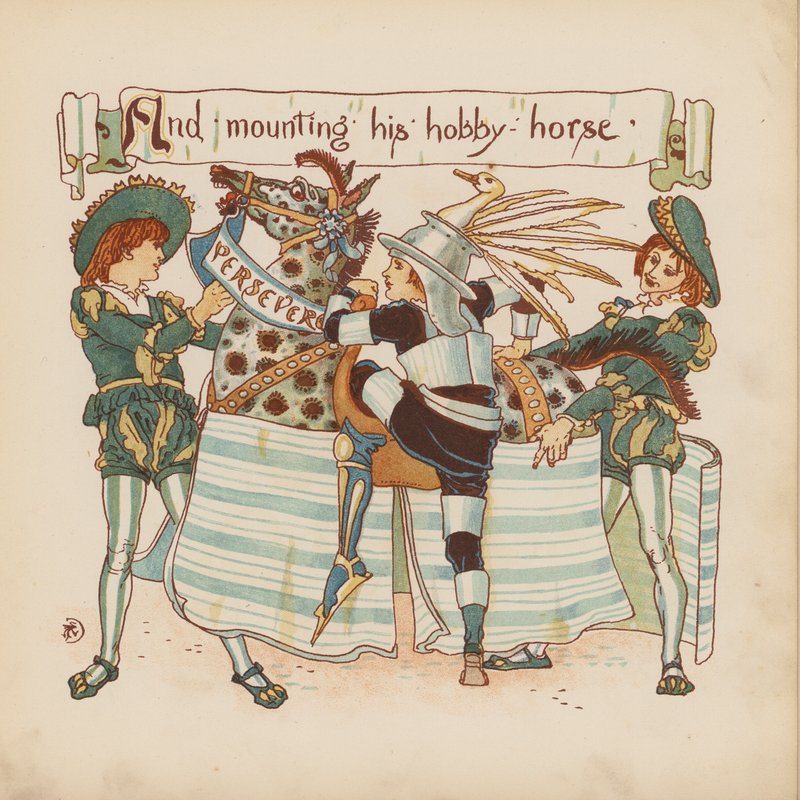 Illustratie voor Pothooks and Perseverance door Walter Crane door Walter (after) Crane