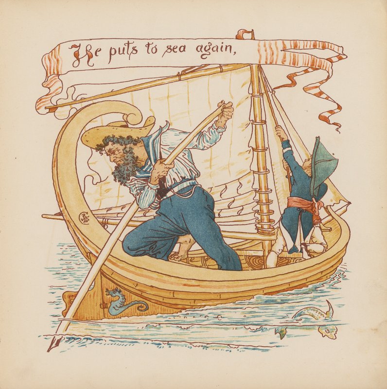 Illustratie voor Pothooks and Perseverance door Walter Crane door Walter (after) Crane