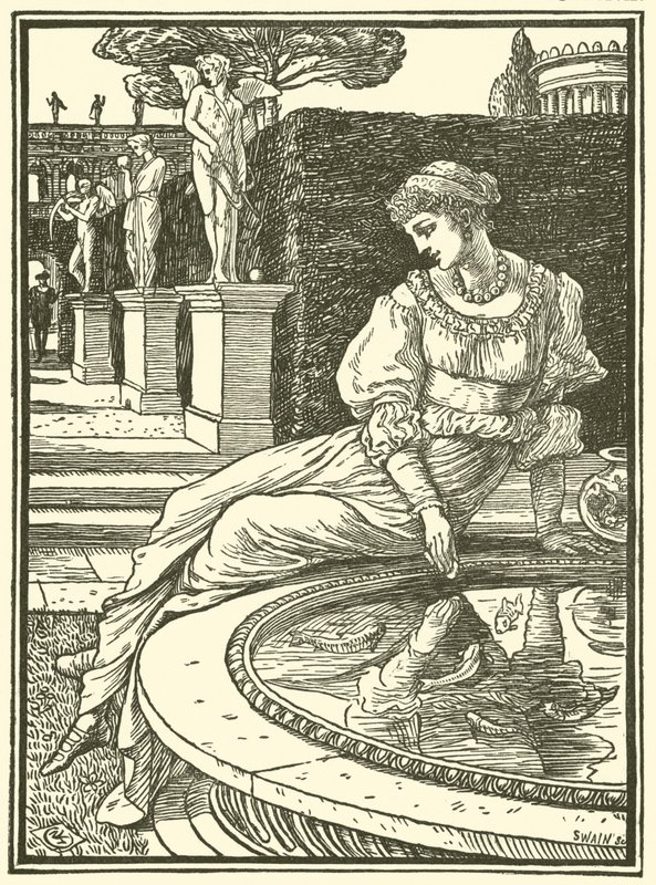 Prinses Fiorimonde (gravure) door Walter (after) Crane