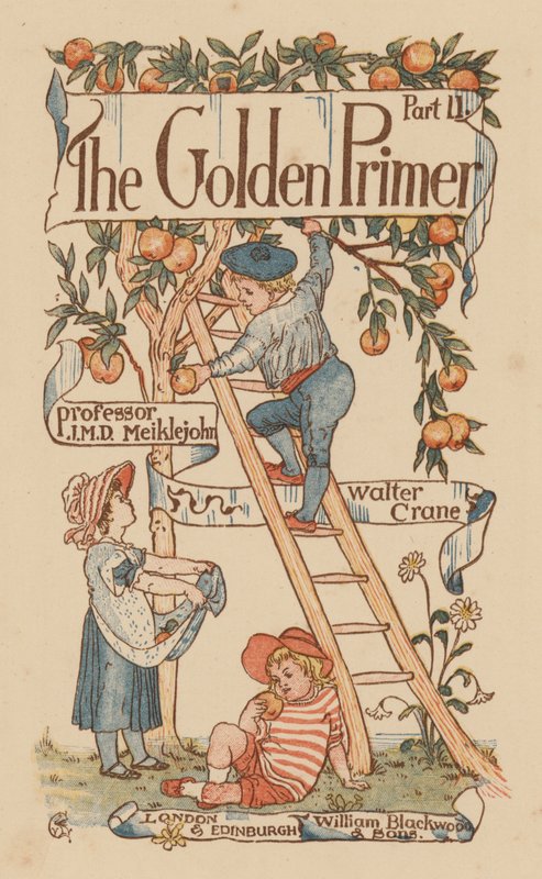 Titelpagina illustratie voor The Golden Primer door Walter (after) Crane