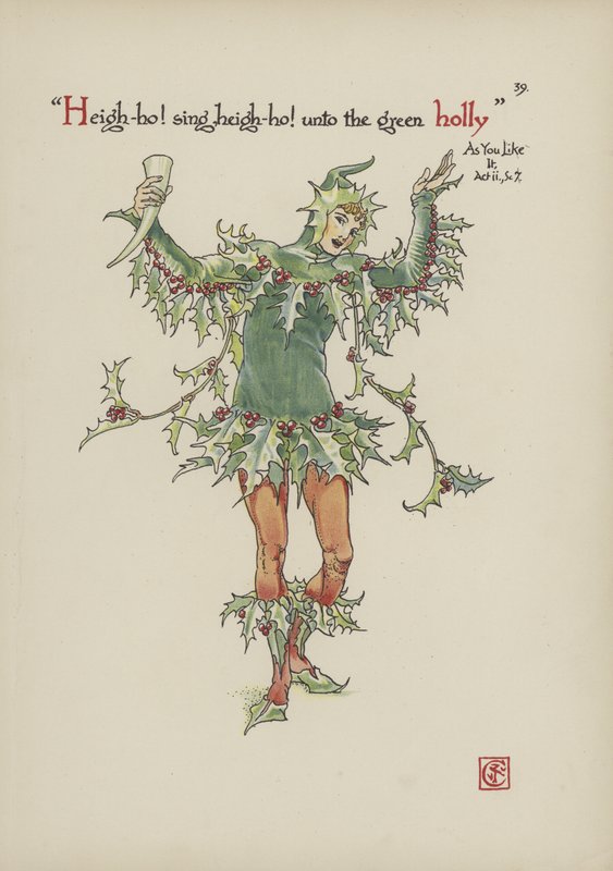 Bloemen uit Shakespeares tuin door Walter Crane